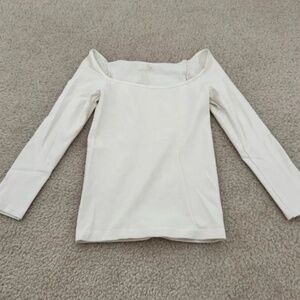 Free People Fitted White Top